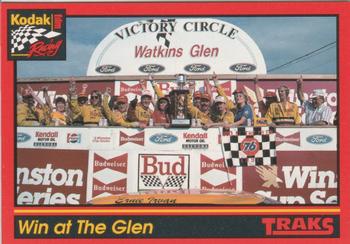 1992 Traks Kodak Ernie Irvan #20 Win at The Glen Front
