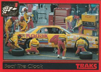1992 Traks Kodak Ernie Irvan #21 Beat The Clock Front