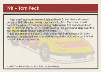 1992 Traks Racing Machines - Bonus #19B Tom Peck Back