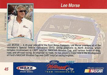 1993 Maxx Ford Motorsport #45 Lee Morse Back