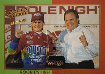 1994 Action Packed Champ and Challenger - 24K Gold #1G Jeff Gordon Front