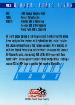 1994 Finish Line - Victory Lane #VL3 Ernie Irvan Back