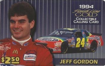 1994 Finish Line Gold - Collectible Calling Card #NNO Jeff Gordon Front