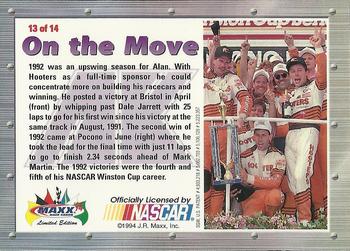1994 Maxx Premier Plus - Alan Kulwicki #13 On The Move Back