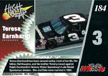 1994 Wheels High Gear - Day One Silver #184 Teresa Earnhardt Back