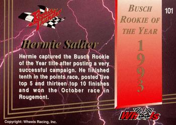 1994 Wheels High Gear - Rookie Thunder Update #101 Hermie Sadler Back