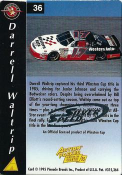 1995 Action Packed Winston Cup Country - Silver Speed #36 Darrell Waltrip Back