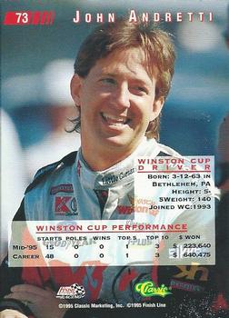1995 Classic Images - Gold #73 John Andretti Back