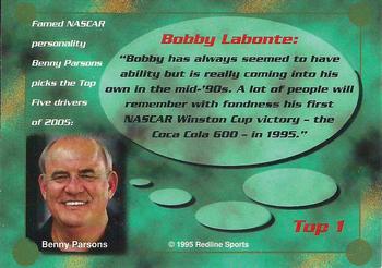 1995 Maxx - Top 5 of 2005 #TOP 1 Bobby Labonte Back