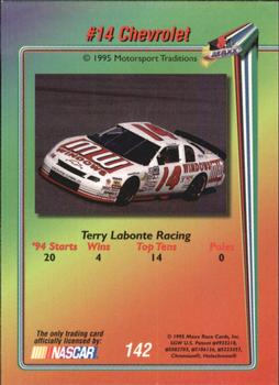 1995 Maxx Premier Plus #142 Terry Labonte's Car Back