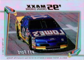 1995 Maxx Crown Chrome #NNO #11 Ford Back