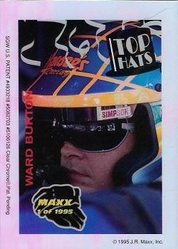 1995 Maxx Crown Chrome - Top Hats #NNO Ward Burton Front