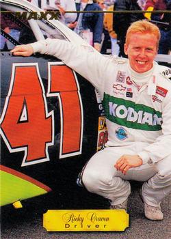 1995 Maxx Premier Series #9 Ricky Craven Front