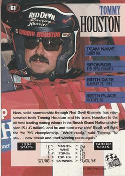 1995 Press Pass - Red Hot #61 Tommy Houston Back