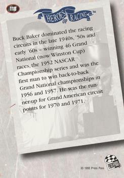 1995 Press Pass - Red Hot #118 Buck Baker Back