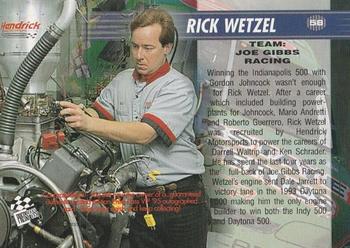 1995 Press Pass VIP - Autographs #58 Rick Wetzel Back