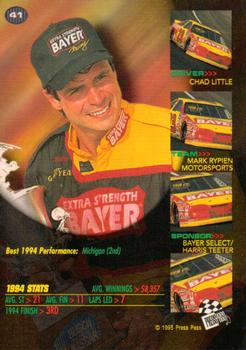 1995 Press Pass VIP - Red Hot #41 Chad Little Back