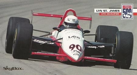 1995 SkyBox Indy 500 #24 Lyn St. James Front