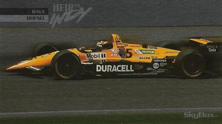 1995 SkyBox Indy 500 - Heir to Indy #H1 Raul Boesel Front