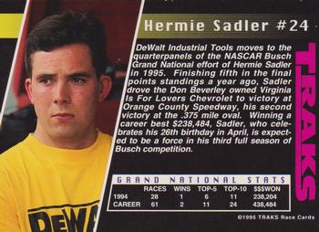 1995 Traks - First Run #24 Hermie Sadler Back