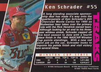 1995 Traks - First Run #55 Ken Schrader Back