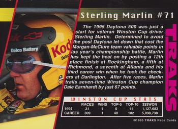 1995 Traks - First Run #71 Sterling Marlin Back