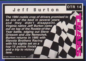 1995 Traks - On the Rise First Run #OTR 14 Jeff Burton Back