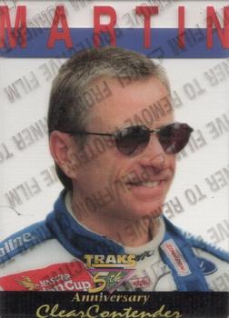 1995 Traks 5th Anniversary - Clear Contenders #C2 Mark Martin Front