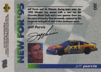 1995 Upper Deck - Silver Signature / Electric Silver #293 Jeff Purvis Back