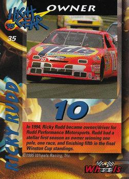 1995 Wheels High Gear - Gold #35 Ricky Rudd Back