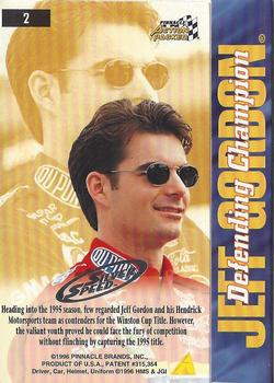 1996 Action Packed Credentials - Silver Speed #2 Jeff Gordon Back