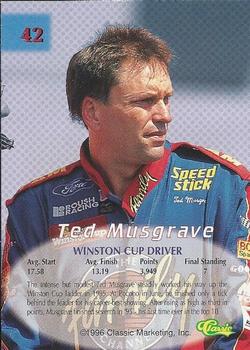 1996 Classic #42 Ted Musgrave Back