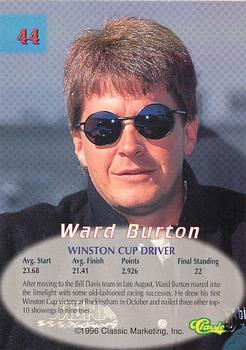 1996 Classic - Printer's Proof #44 Ward Burton Back