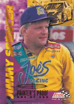 1996 Finish Line - Printer's Proof #32 Jimmy Spencer Front