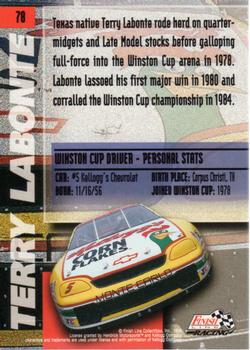1996 Finish Line - Silver #78 Terry Labonte Back