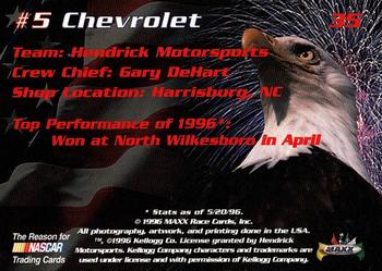 1996 Maxx Made in America #35 #5 Chevrolet Back
