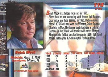 1996 Maxx Premier Series #114 Butch Mock Back