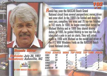 1996 Maxx Premier Series #192 Ronnie Silver Back
