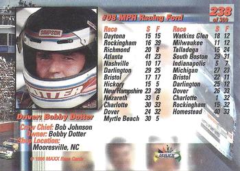 1996 Maxx Premier Series #238 #08 Chevrolet Back