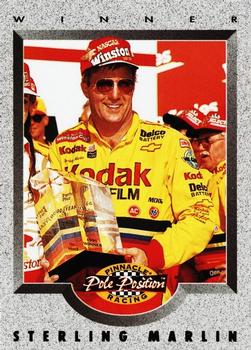 1996 Pinnacle Pole Position #64 Sterling Marlin Front