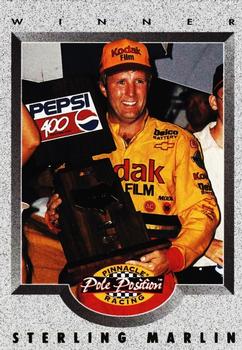 1996 Pinnacle Pole Position #71 Sterling Marlin Front