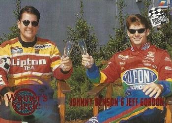 1996 Press Pass - Scorchers #111 Jeff Gordon / Johnny Benson Jr. Front