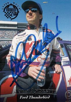 1996 Upper Deck Road to the Cup - Autographs #H17 John Andretti Front