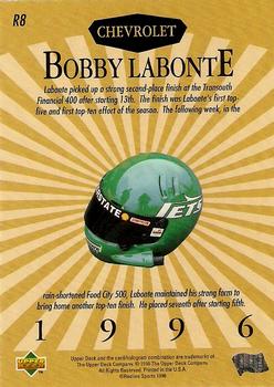 1996 Upper Deck Road to the Cup - Predictors: Top 3 Exchange #R8 Bobby Labonte Back