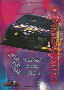 1996 Wheels Crown Jewels Elite - Ruby Treasure Chest #60 Rusty Wallace's Trans. Back