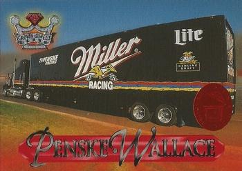 1996 Wheels Crown Jewels Elite - Ruby Treasure Chest #60 Rusty Wallace's Trans. Front