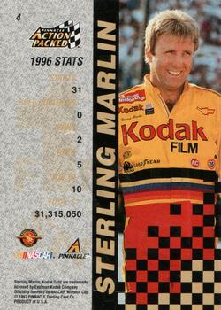 1997 Action Packed - First Impressions #4 Sterling Marlin Back