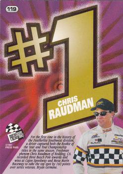 1997 Press Pass - Torquers #119 Chris Raudman Back