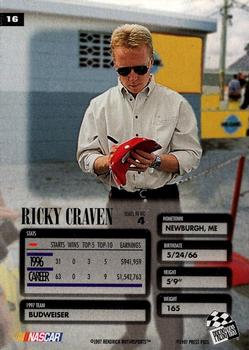1997 Press Pass Premium - Mirror #16 Ricky Craven Back
