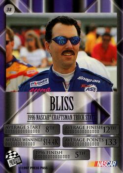 1997 Press Pass VIP - Explosive #38 Mike Bliss Back